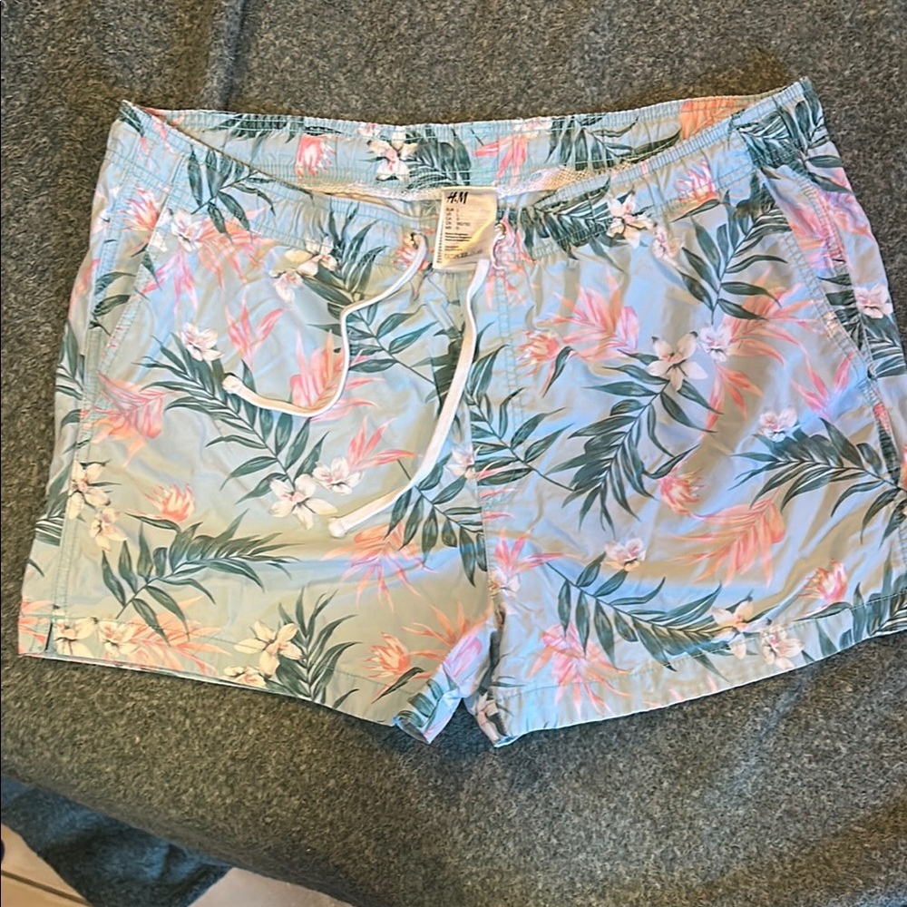 H&M Tropical Floral Swim Shorts